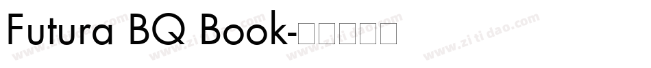 Futura BQ Book字体转换
